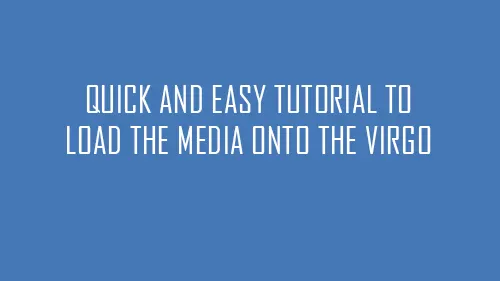 video tutorial - how to load virgo
