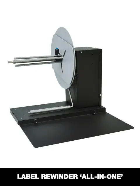 all-in-one label rewinder