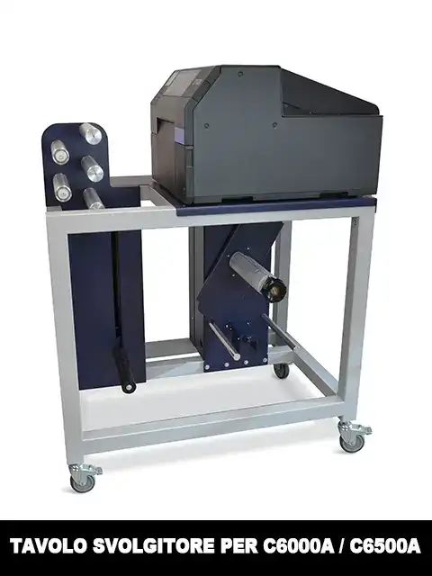 tavolo svolgitore ad alta capacità per stampanti Epson C6000A e C6500A