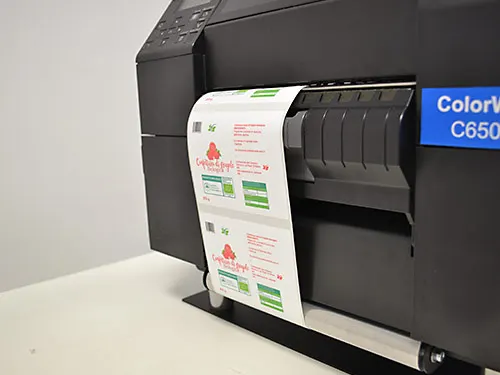 label rewinder and unwinder for epson c6000p printer detail