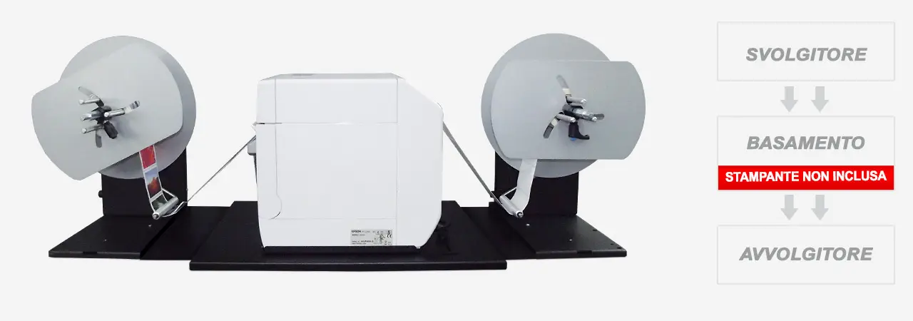 svolgitore e avvolgitore per Epson TM-C3500