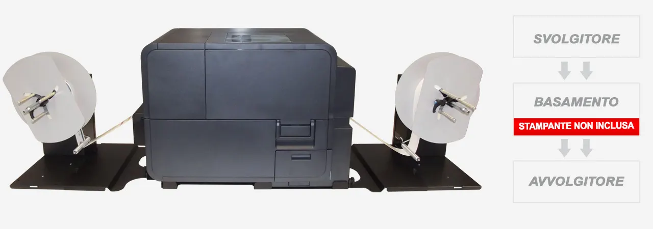 svolgitore e avvolgitore per Swiftcolor printer
